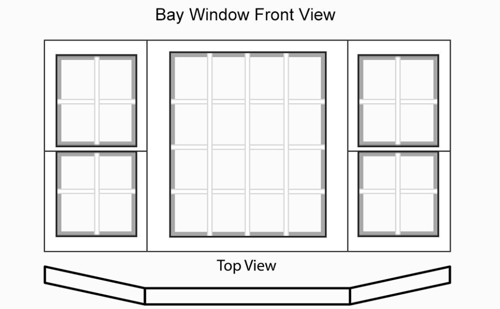 Bay Window Line Drawing